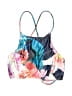 Unbranded Floral Blue Swimsuit Top Size S - photo 1