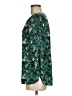 J.Crew 100% Polyester Aztec Or Tribal Print Graphic Paisley Green 3/4 Sleeve Blouse Size 6 - photo 5