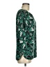 J.Crew 100% Polyester Aztec Or Tribal Print Graphic Paisley Green 3/4 Sleeve Blouse Size 6 - photo 4