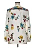 Unbranded 100% Silk Floral Ivory Long Sleeve Silk Top Size L (estimated) - photo 2