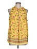 Max Edition 100% Polyester Yellow Sleeveless Blouse Size L - photo 1