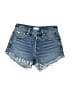 AE77 100% Cotton Blue Denim Shorts Size 00 - photo 1