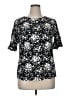 Croft & Barrow Black Short Sleeve Blouse Size XL - photo 1