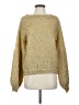 Never Fully Dressed Metallic Gold Pullover Sweater Size S - photo 1