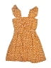 90 Degree by Reflex 100% Polyester Polka Dots Orange Dress Size 5 - photo 1