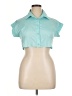 Assorted Brands Teal Short Sleeve Blouse Size XL - photo 1