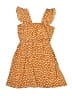 90 Degree by Reflex 100% Polyester Polka Dots Orange Dress Size 5 - photo 2