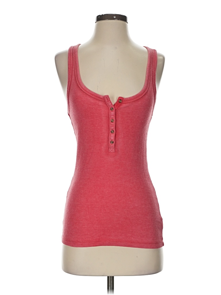 Pre-owned Aerie Tank Top Red Sweetheart Neckline Tops