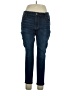 Express Solid Blue Jeans Size 16S/C - photo 1