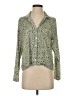 Saltwater LUXE 100% Polyester Animal Print Green Long Sleeve Blouse Size XS - photo 1
