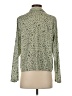 Saltwater LUXE 100% Polyester Animal Print Green Long Sleeve Blouse Size XS - photo 2