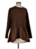 Friful 100% Polyester Brown Long Sleeve Blouse Size S - photo 1