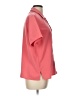 Travelsmith 100% Polyester Pink Short Sleeve Blouse Size L (petite) - photo 4