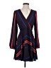 Express 100% Polyester Stripes Black Cocktail Dress Size S - photo 1