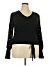 Venus Black Long Sleeve Top Size 1X - photo 1
