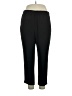 H&M 100% Polyester Solid Black Casual Pants Size 14 - photo 1
