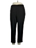H&M 100% Polyester Solid Black Casual Pants Size 14 - photo 2