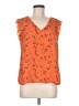 Katherine Barclay 100% Polyester Orange Sleeveless Blouse Size M - photo 1