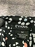 Evans 100% Polyester Print Black Casual Dress Size 14 - photo 7