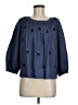 J.Crew 100% Cotton Blue 3/4 Sleeve Blouse Size 8 - photo 1
