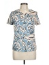 Unbranded Blue Short Sleeve Blouse Size L (estimated) - photo 1