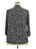 Roz & Ali Chevron-herringbone Black Silver Long Sleeve Blouse Size 2X - photo 2