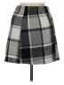 Unbranded 100% Polyester Plaid Gray Casual Skirt Size M - photo 2