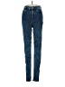 Divided by H&M Solid Blue Jeans Size 4 - photo 1