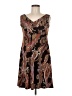 MSK Paisley Brown Cocktail Dress Size M (estimated) - photo 1
