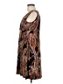 MSK Paisley Brown Cocktail Dress Size M (estimated) - photo 5