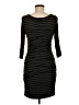 Unbranded Stripes Black Casual Dress Size M (estimated) - photo 2