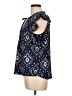 Como Blu Blue Short Sleeve Blouse Size L - photo 5