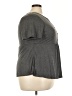 Shein Curve Gray Short Sleeve Henley Size 3X - photo 4