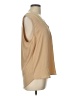 Ann Taylor 100% Polyester Tan Sleeveless Blouse Size L - photo 4