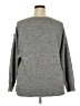 Ann Taylor LOFT Outlet Solid Gray Pullover Sweater Size XL - photo 2