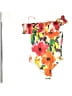 Unbranded Floral Orange White One Piece Swimsuit Size L - photo 2