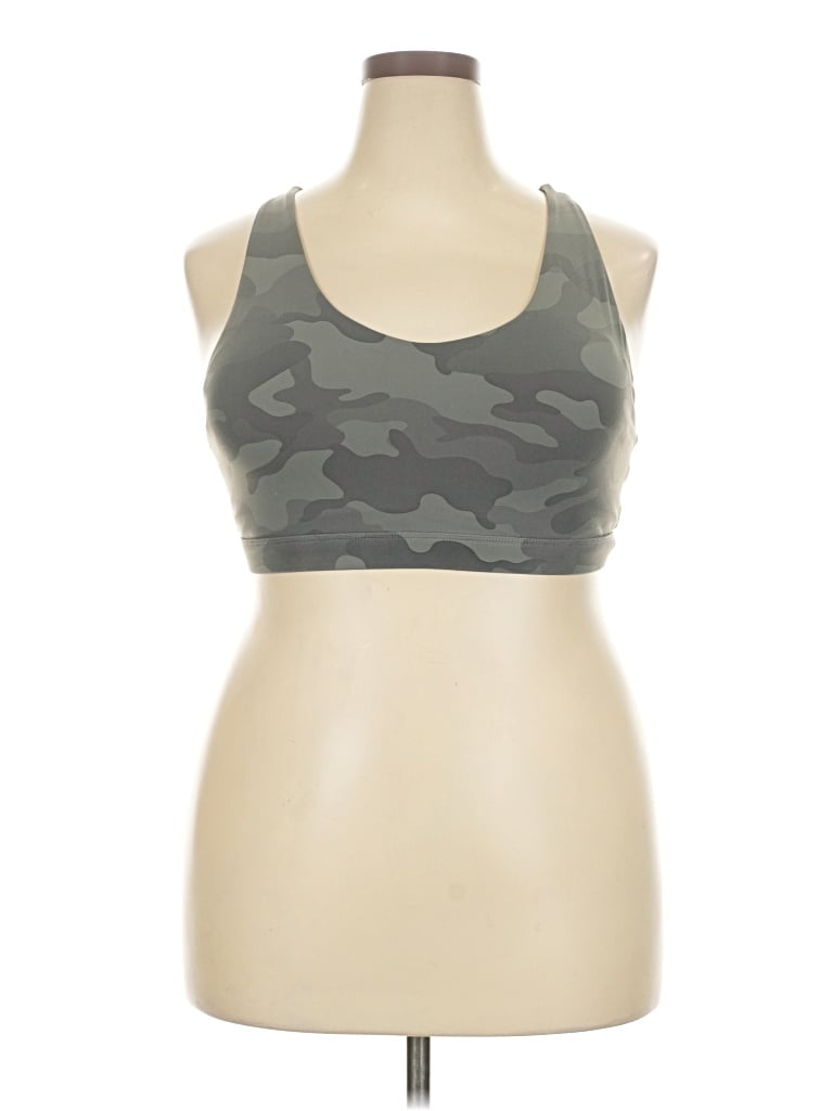 Pre-owned Running Girl Sports Bra In Gray