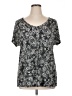 George Black Short Sleeve Blouse Size 16 - 18 - photo 1