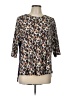 Bit & Bridle Animal Print Brown 3/4 Sleeve T-Shirt Size L - photo 1