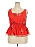 Willow Red Sleeveless Blouse Size 2X - photo 1