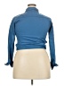 Unbranded Blue 3/4 Sleeve Button-Down Shirt Size 2X - photo 2