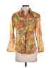 Zara Paisley Orange 3/4 Sleeve Blouse Size S - photo 1