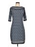 Max Studio Tweed Blue Casual Dress Size L - photo 1