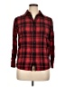 Alice + Olivia Plaid Red Long Sleeve Button-Down Shirt Size XL - photo 1