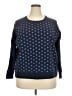 Eddie Bauer Checkered-gingham Blue Pullover Sweater Size 2X - photo 1