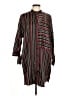 Zara Basic 100% Polyester Stripes Black Kimono Size M - photo 1
