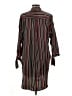 Zara Basic 100% Polyester Stripes Black Kimono Size M - photo 2