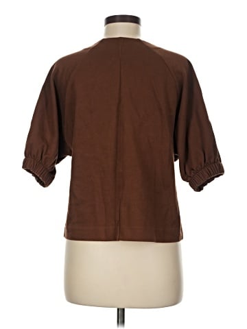 Zara W&B Collection 3/4 Sleeve Top (view 2)