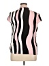 Shein Stripes Pink Short Sleeve Blouse Size XL - photo 2