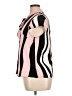 Shein Stripes Pink Short Sleeve Blouse Size XL - photo 5